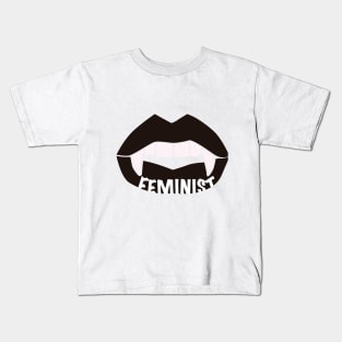 Vampire feminist. Kids T-Shirt